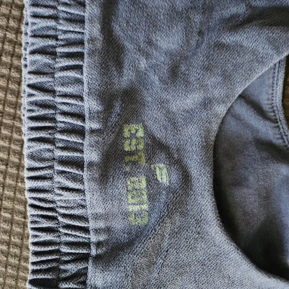 Fabletics Sweatshort / Bra Set- Blue Size S SHORTS NWT - Picture 5 of 8